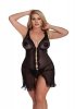 Dixie black chemise L+ (czarna halka)